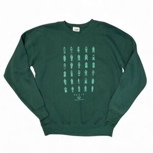 Vintage World Conservation Sweatshirt Mens XL Green Made in USA Heavyweight 90s